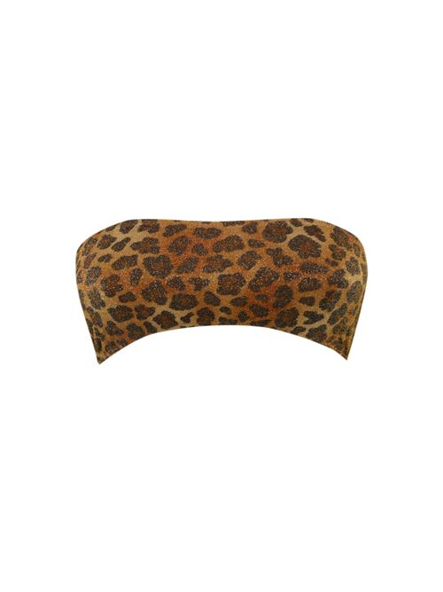 Top costume da bagno Rebby in lurex Leopardo Mc2 Saint Barth | REBBY01433H LUREX CLASSIC LEO 11